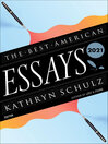 Cover image for The Best American Essays 2021